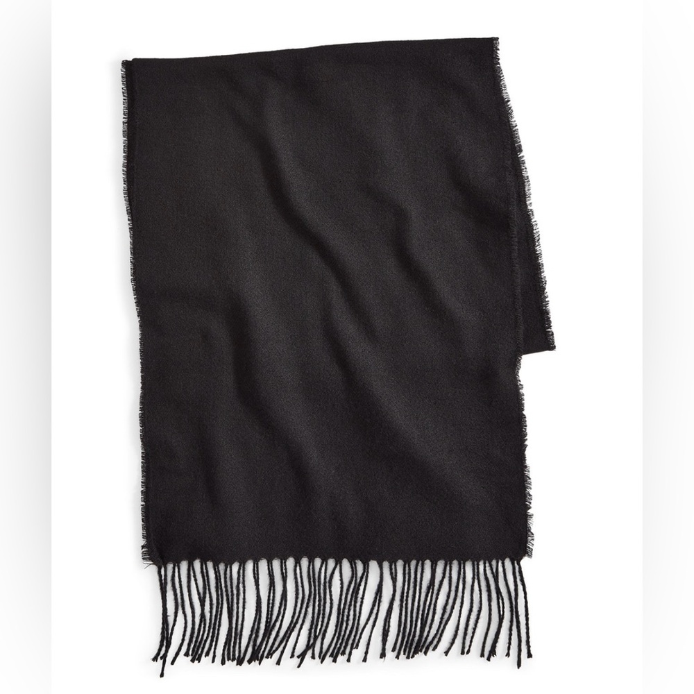 NWT Style & Co Fringe Detail Solid Scarf - Picture 3 of 8